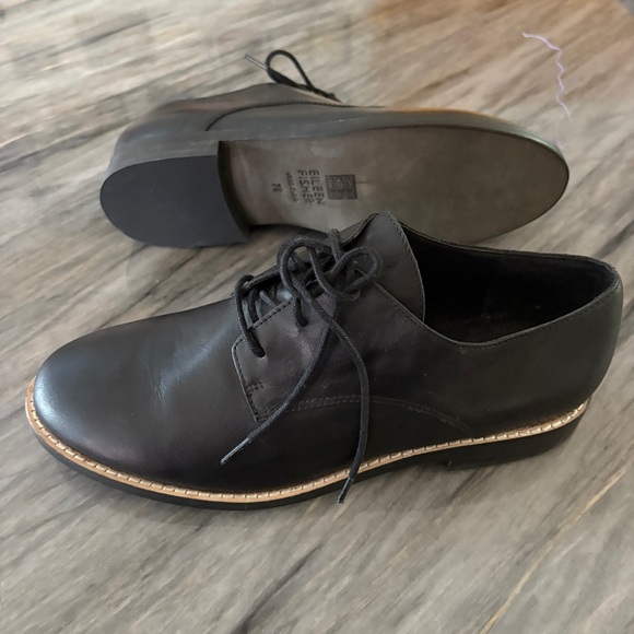 Eileen Fisher Black Leather Oxford Shoes Lace Up NWOT 7.5 - Picture 8 of 8